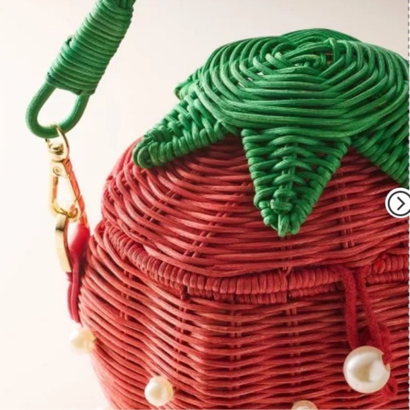 NWT Kate Spade x Target Strawberry Strawberry Basket Bucket Bag - Picture 4 of 5